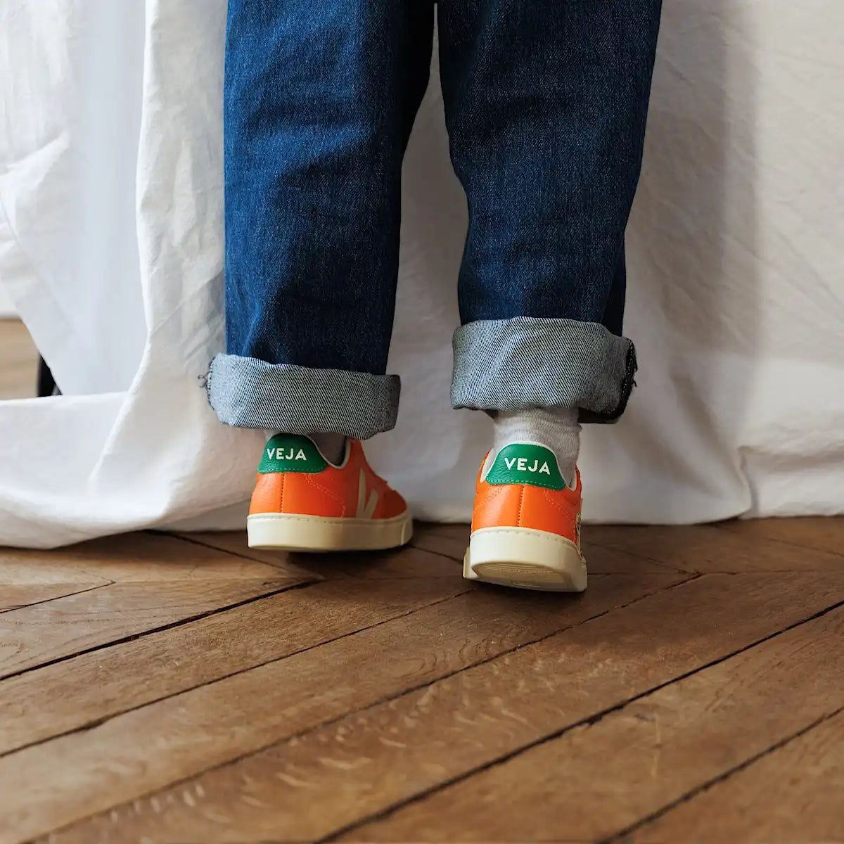 VOLLEY ELASTIC LACES LEATHER VEJA X THE SOCIAL FOOD FURY CALCAIRE