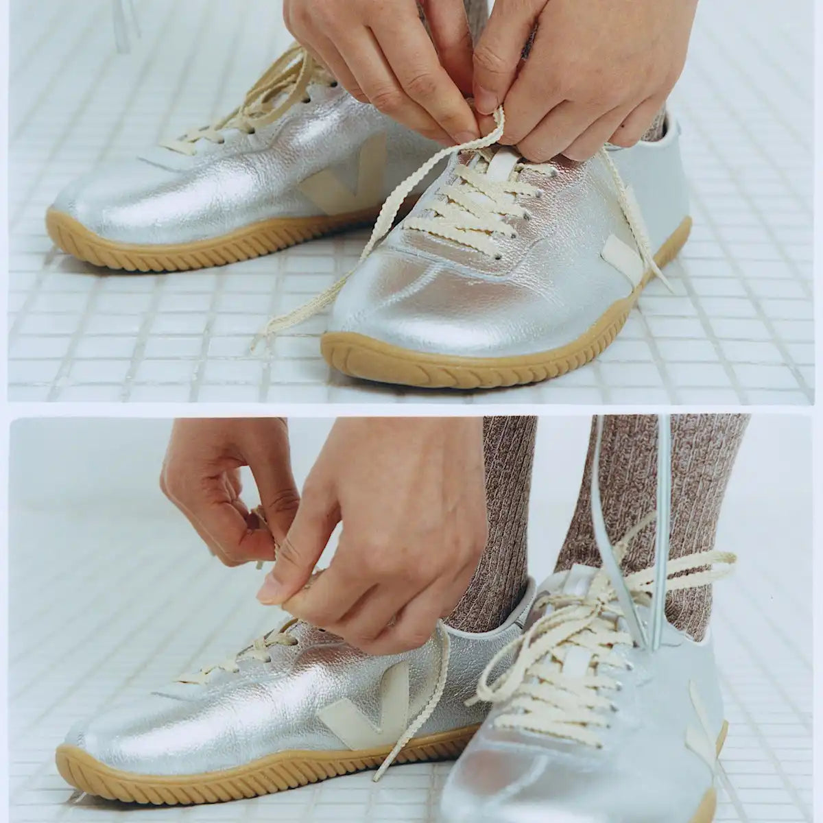 JITSU LEATHER SILVER PIERRE NATURAL
