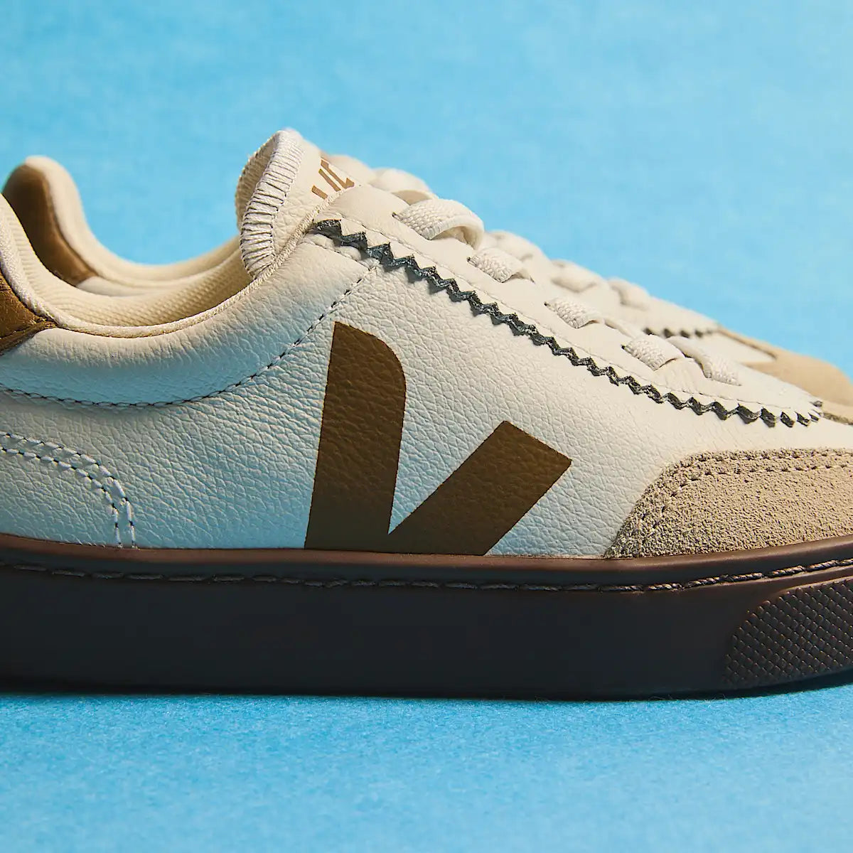 VOLLEY ELASTIC LACES LEATHER WHITE ALMOND BARK