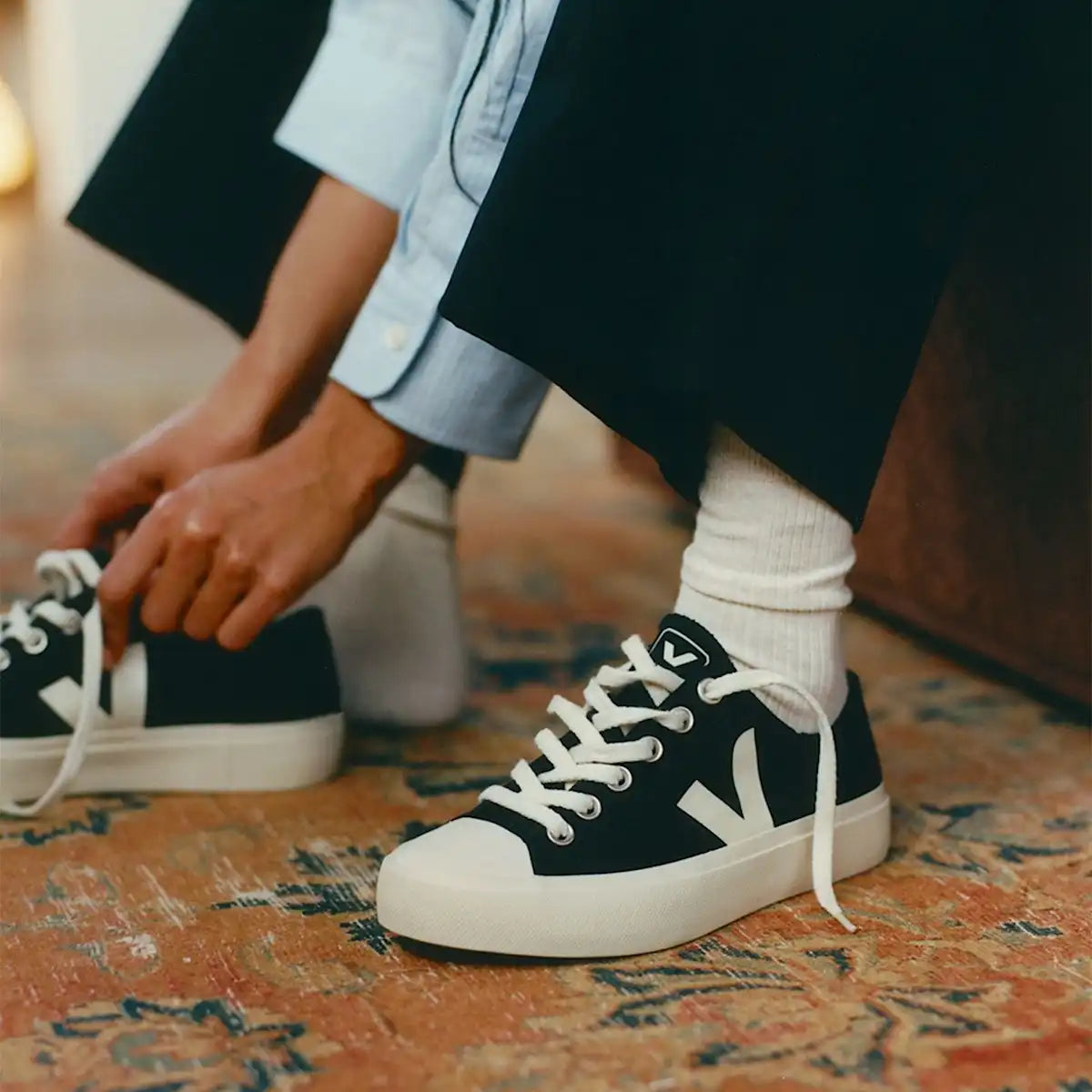 WATA II LOW CANVAS BLACK PIERRE