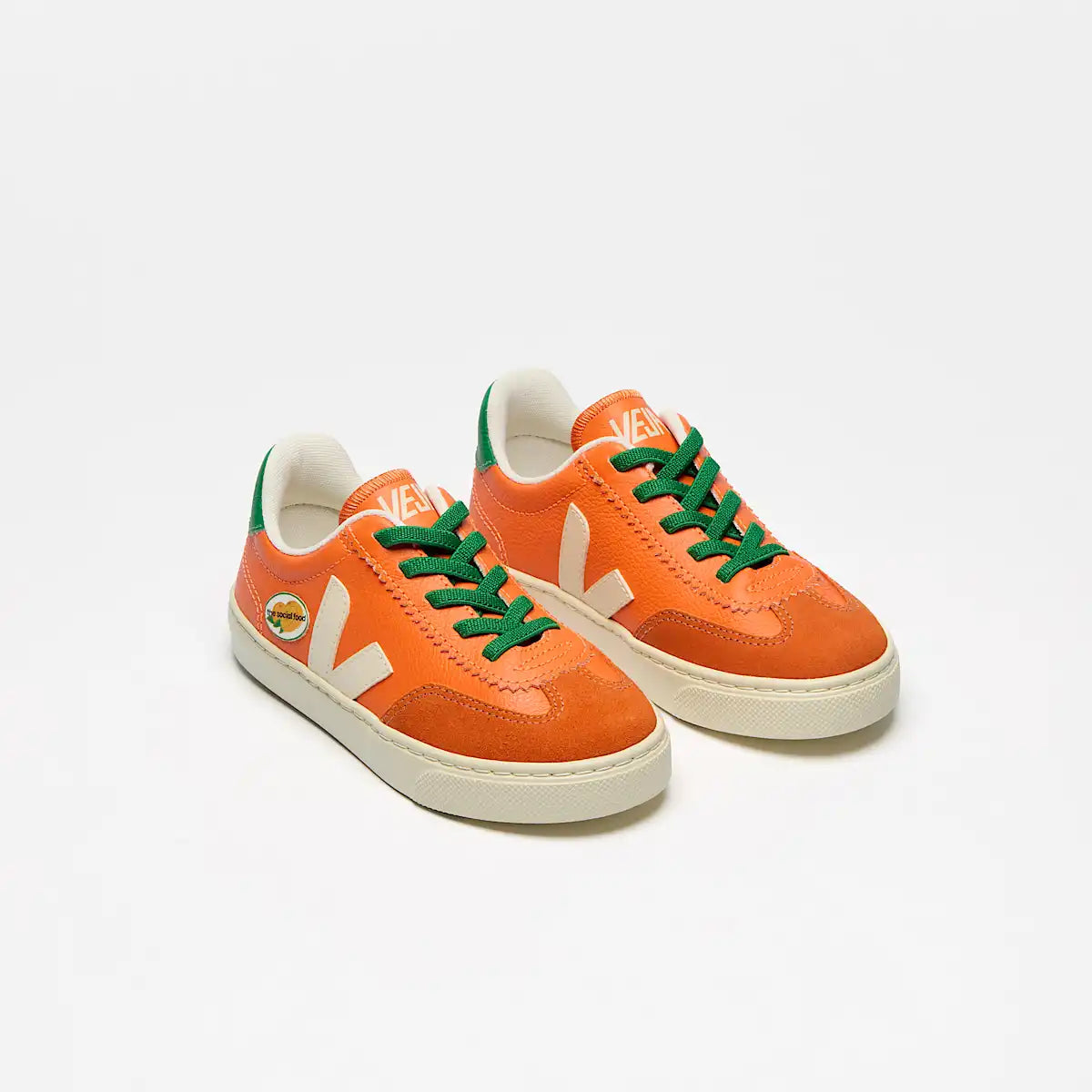 VOLLEY ELASTIC LACES LEATHER VEJA X THE SOCIAL FOOD FURY CALCAIRE