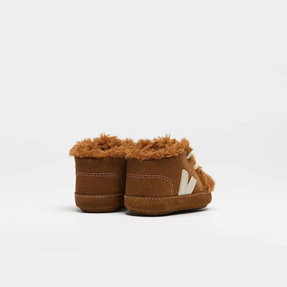 BABY FURED SUEDE COGNAC PIERRE