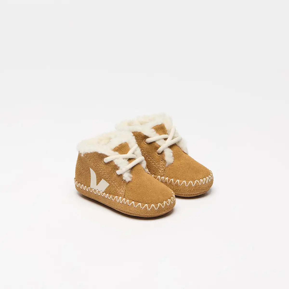 BABY FURED SUEDE CAMEL PIERRE