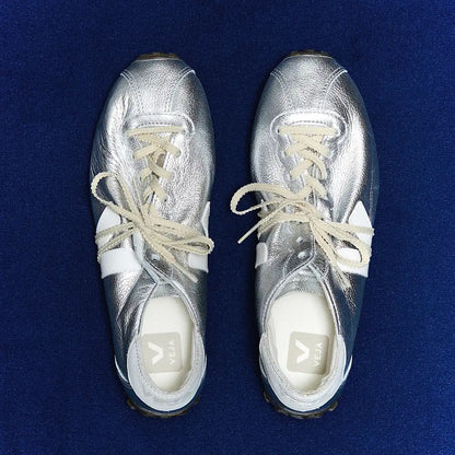 CATEYES LEATHER SILVER WHITE