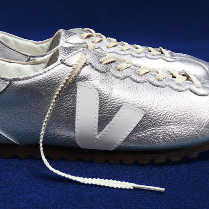 CATEYES LEATHER SILVER WHITE