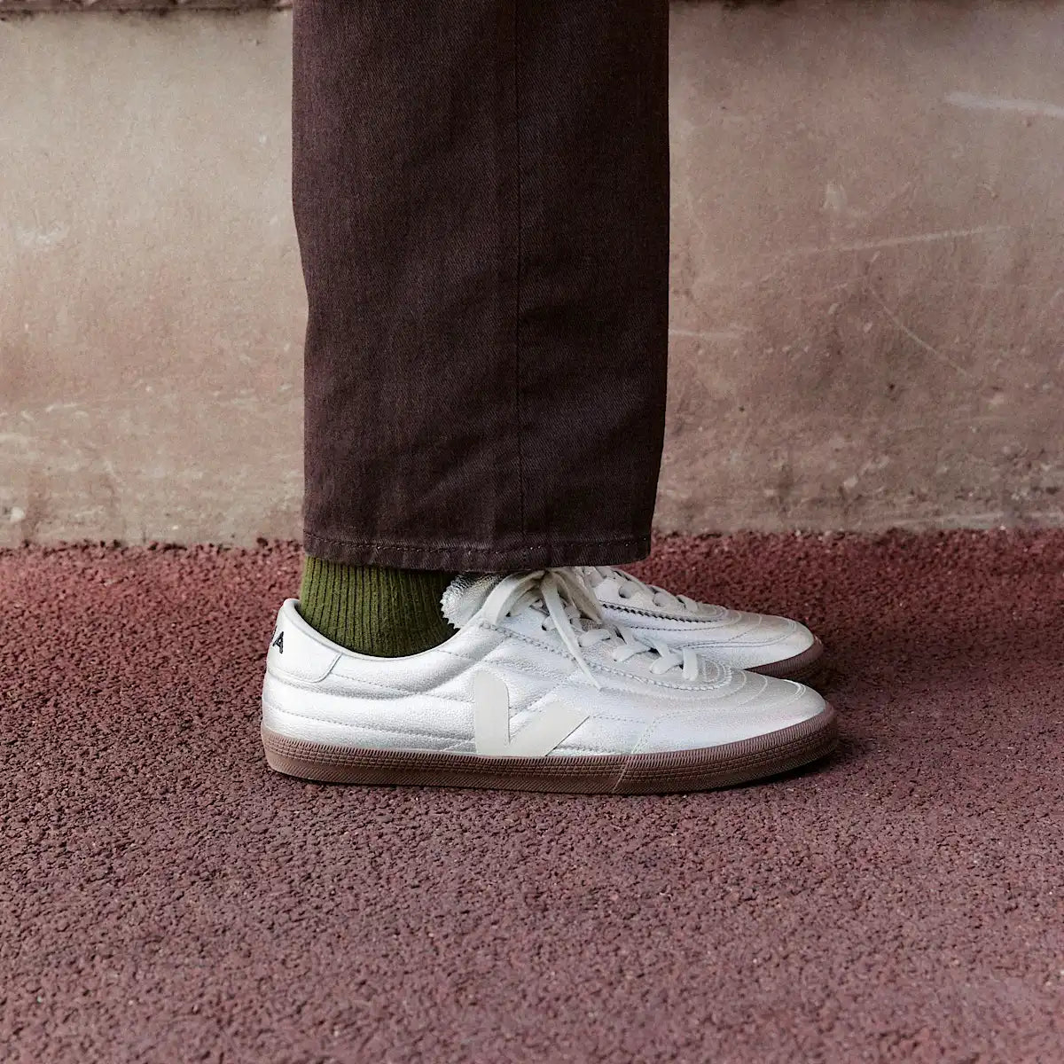 PANENKA LEATHER SILVER WHITE PIERRE BARK