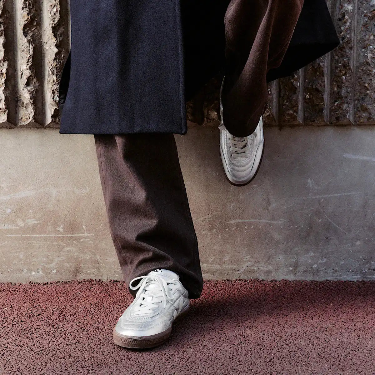 PANENKA LEATHER SILVER WHITE PIERRE BARK