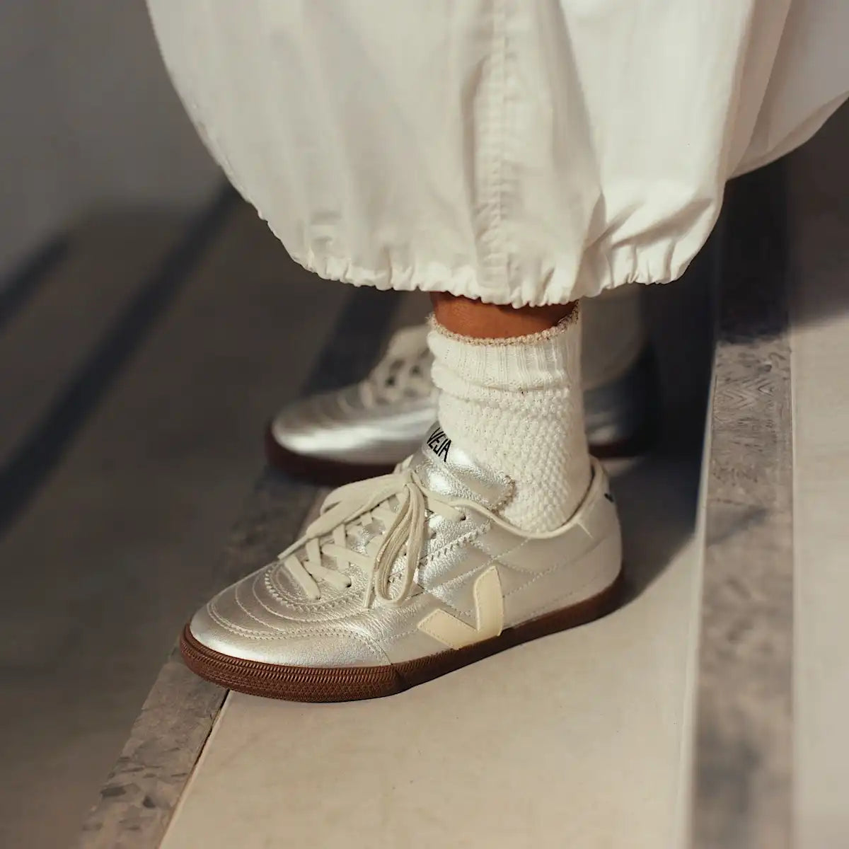PANENKA LEATHER SILVER WHITE PIERRE BARK