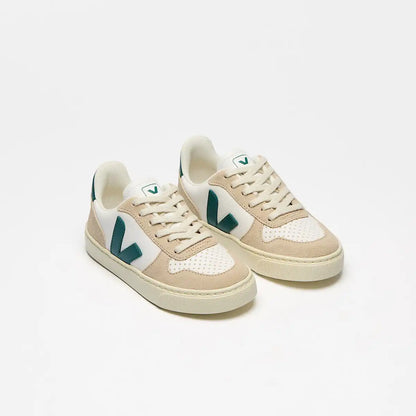 V-10 LEATHER WHITE BRITTANY ALMOND
