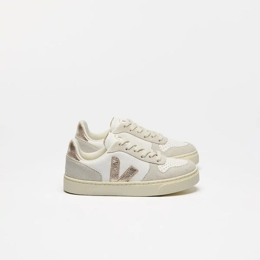 V-10 LEATHER WHITE PLATINE NATURAL