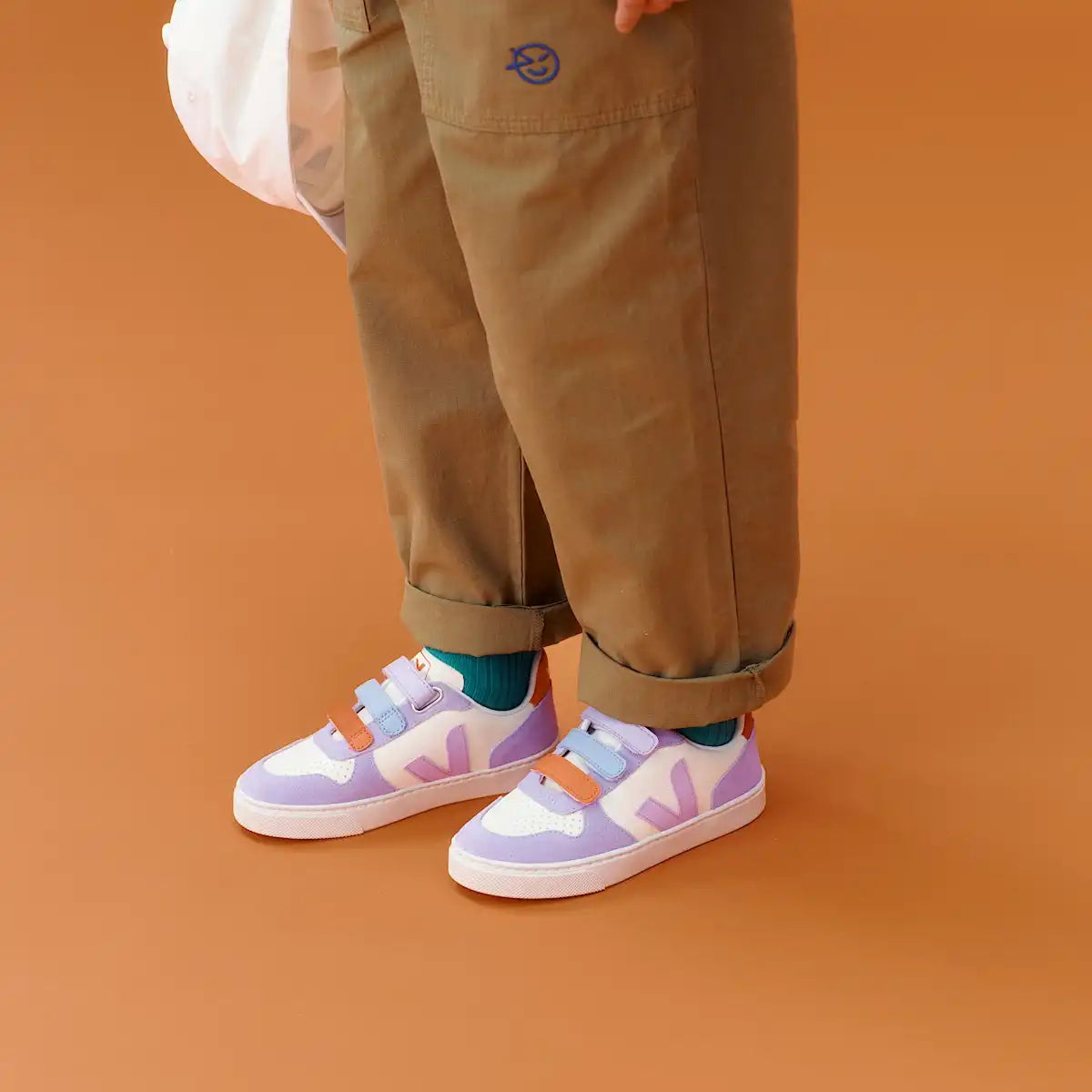 V-10 LEATHER CASHEW MULTICO ORCHID