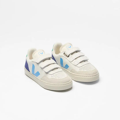V-90 LEATHER WHITE CELESTE COBALT