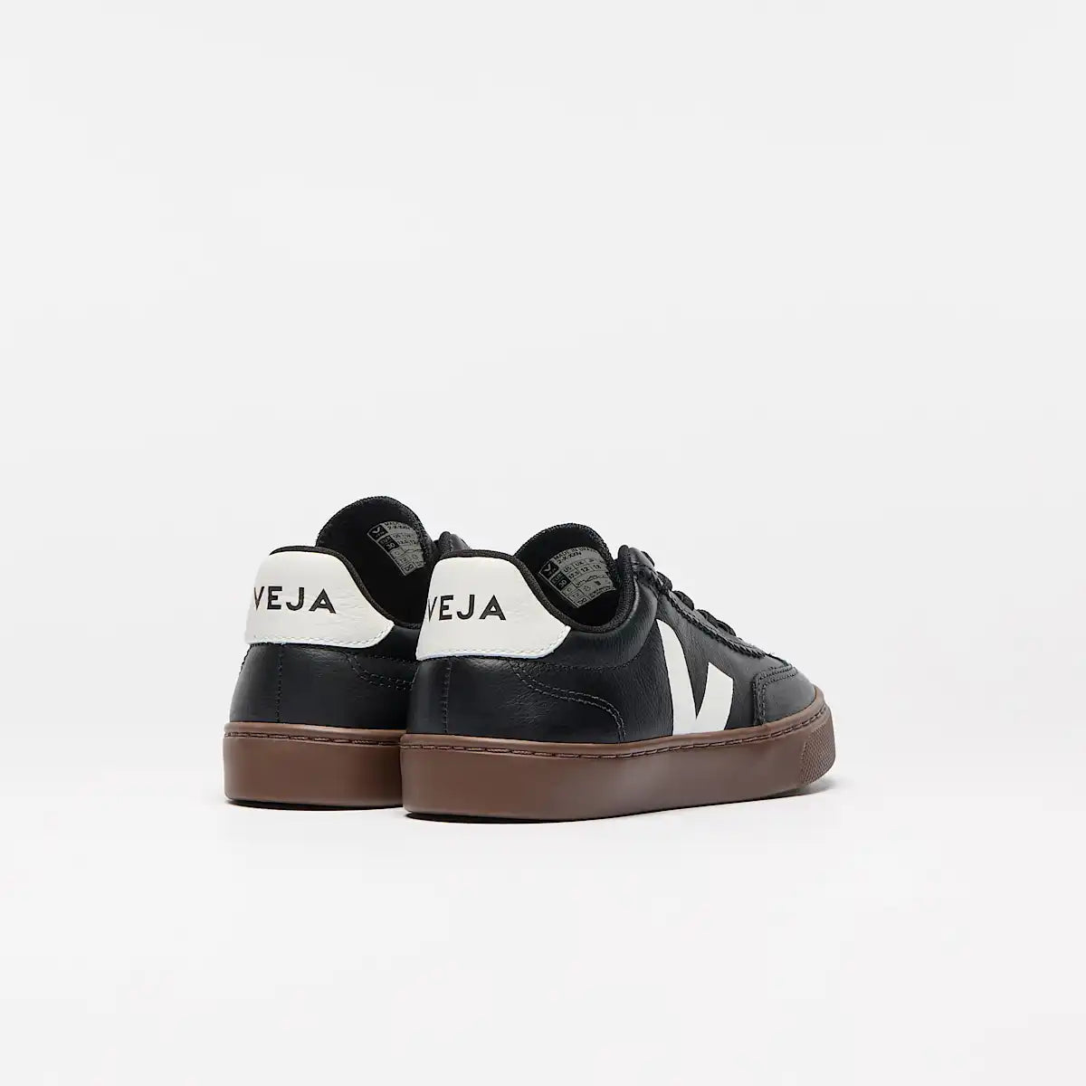 VOLLEY ELASTIC LACES LEATHER BLACK WHITE BARK