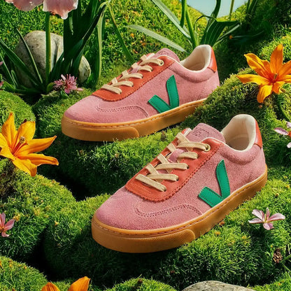 VOLLEY ELASTIC LACES SUEDE VEJA X JELLY MALLOW MARY