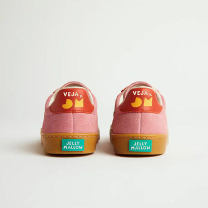 VOLLEY ELASTIC LACES SUEDE VEJA X JELLY MALLOW MARY