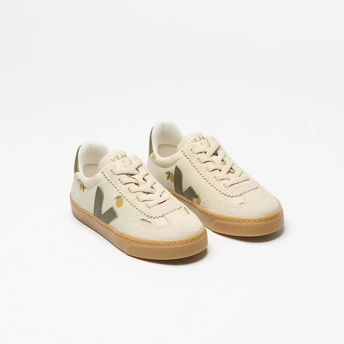 VOLLEY ELASTIC LACES LEATHER VEJA X KONGES SLØJD LEMON