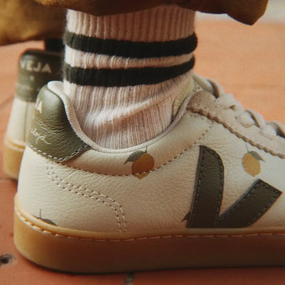 VOLLEY ELASTIC LACES LEATHER VEJA X KONGES SLØJD LEMON