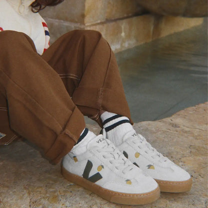 VOLLEY ELASTIC LACES LEATHER VEJA X KONGES SLØJD LEMON
