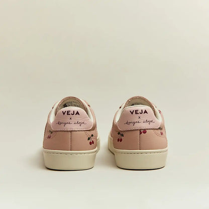 VOLLEY ELASTIC LACES LEATHER VEJA X KONGES SLØJD CHERRY