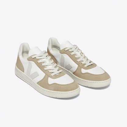 V-10 LEATHER WHITE NATURAL SAHARA