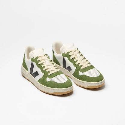 V-10 LEATHER WHITE BLACK MILITAR