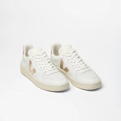 V-10 LEATHER WHITE PLATINE