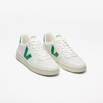 V-10 LEATHER WHITE EMERAUDE