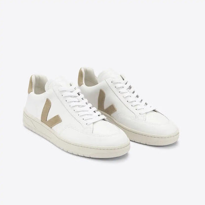 V-12 LEATHER WHITE DUNE