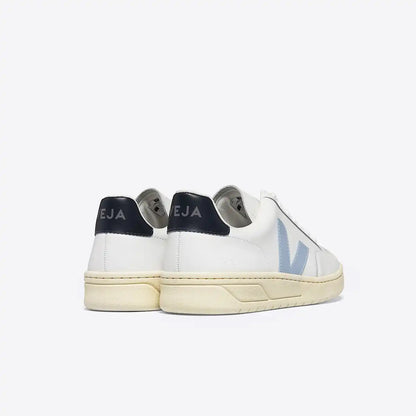 V-12 LEATHER WHITE STEEL NAUTICO