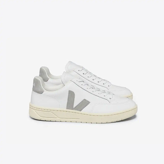 V-12 LEATHER WHITE LIGHT GREY
