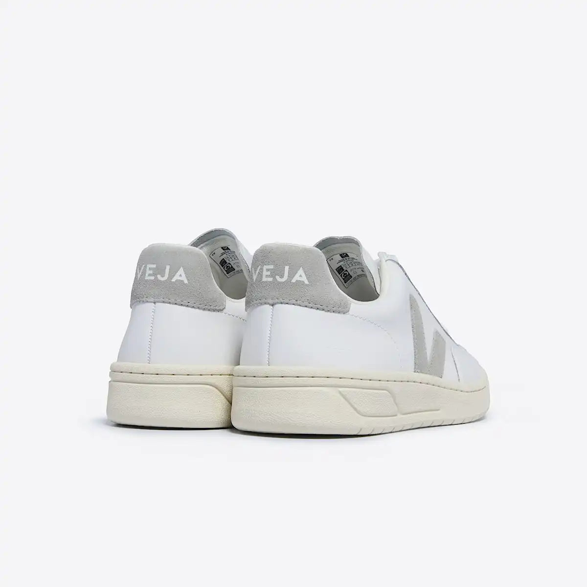 V-12 LEATHER WHITE LIGHT GREY
