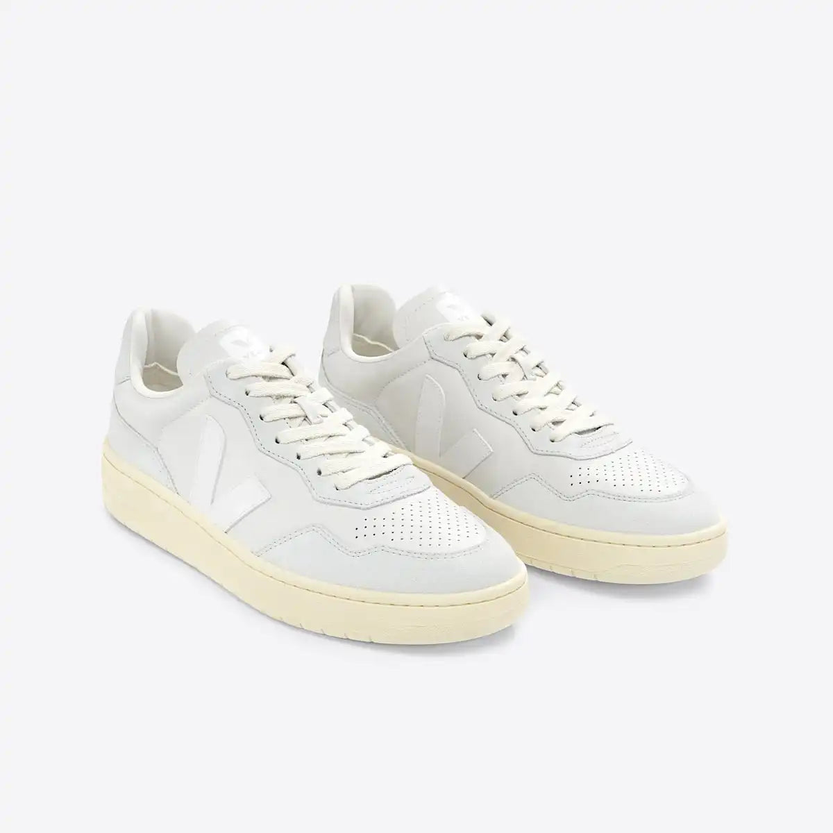 V-90 LEATHER GRAVEL WHITE