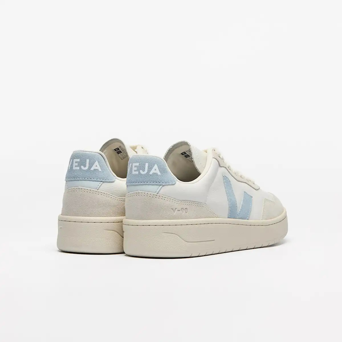 V-90 LEATHER WHITE STEEL