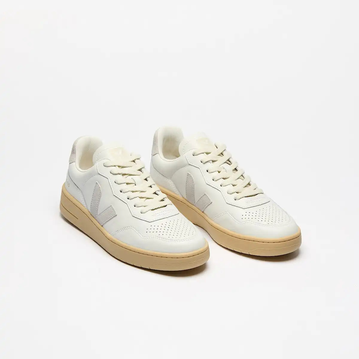 V-90 LEATHER WHITE LIGHT GREY NATURAL