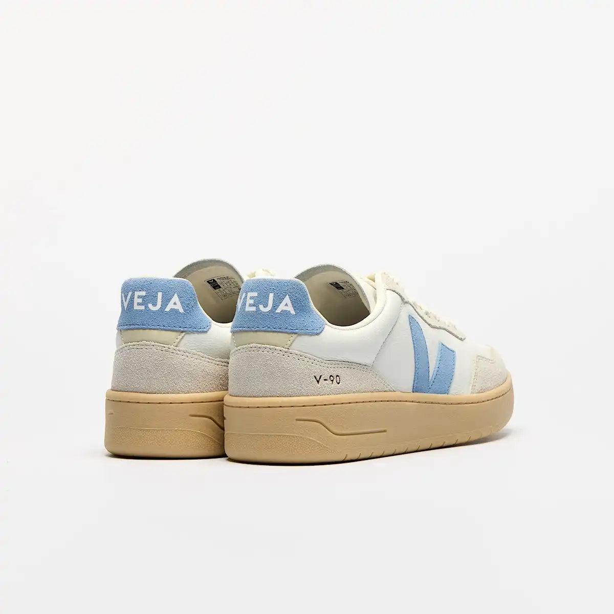 V-90 LEATHER WHITE AQUA NATURAL