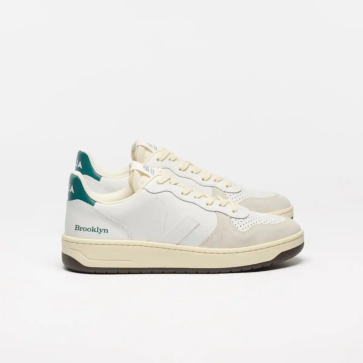 V-10 LEATHER BROOKLYN WHITE BRITTANY