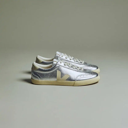 VOLLEY LEATHER SILVER PIERRE