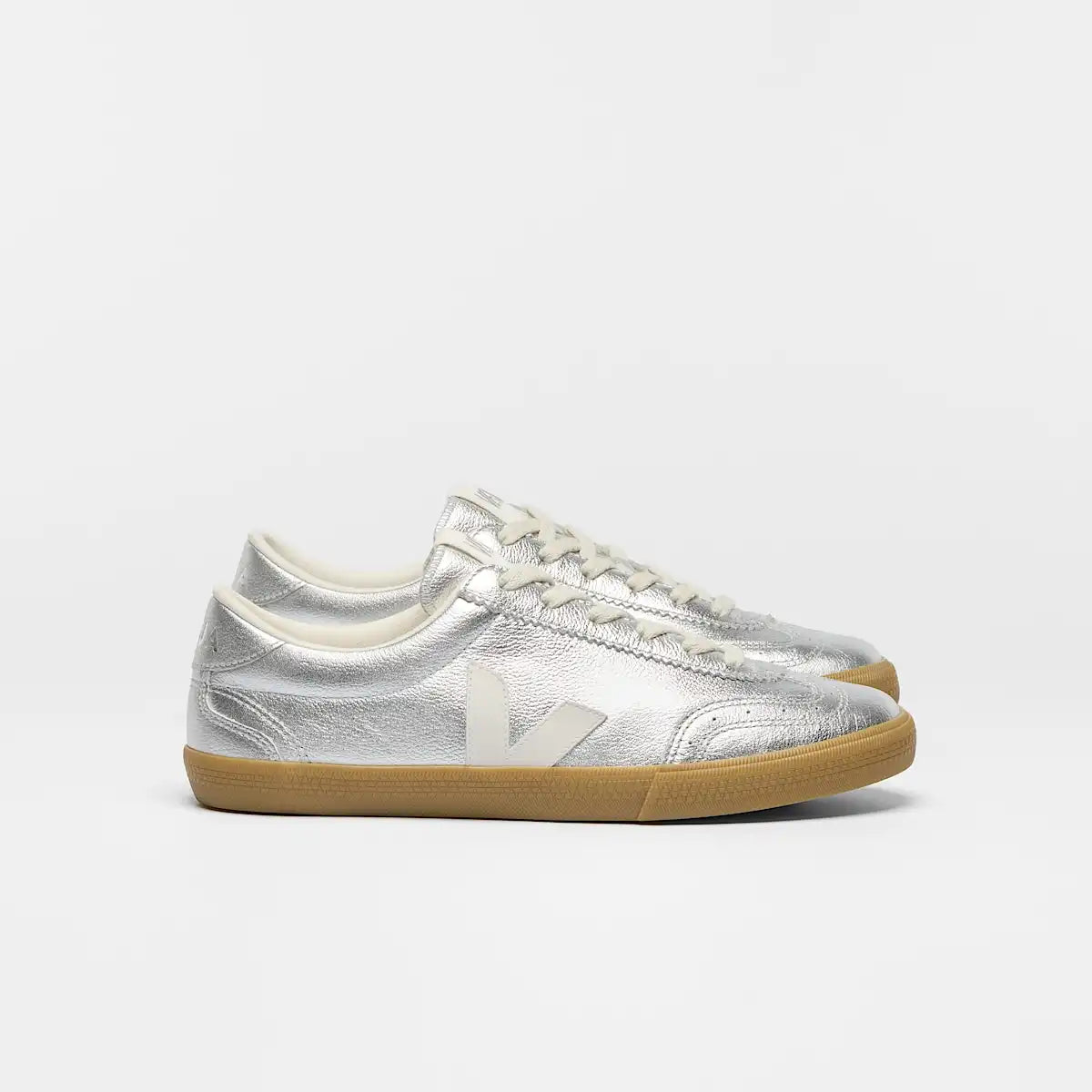 VOLLEY LEATHER SILVER WHITE NATURAL