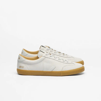 VOLLEY SIGNATURE GRAINED OILED LEATHER PEARL