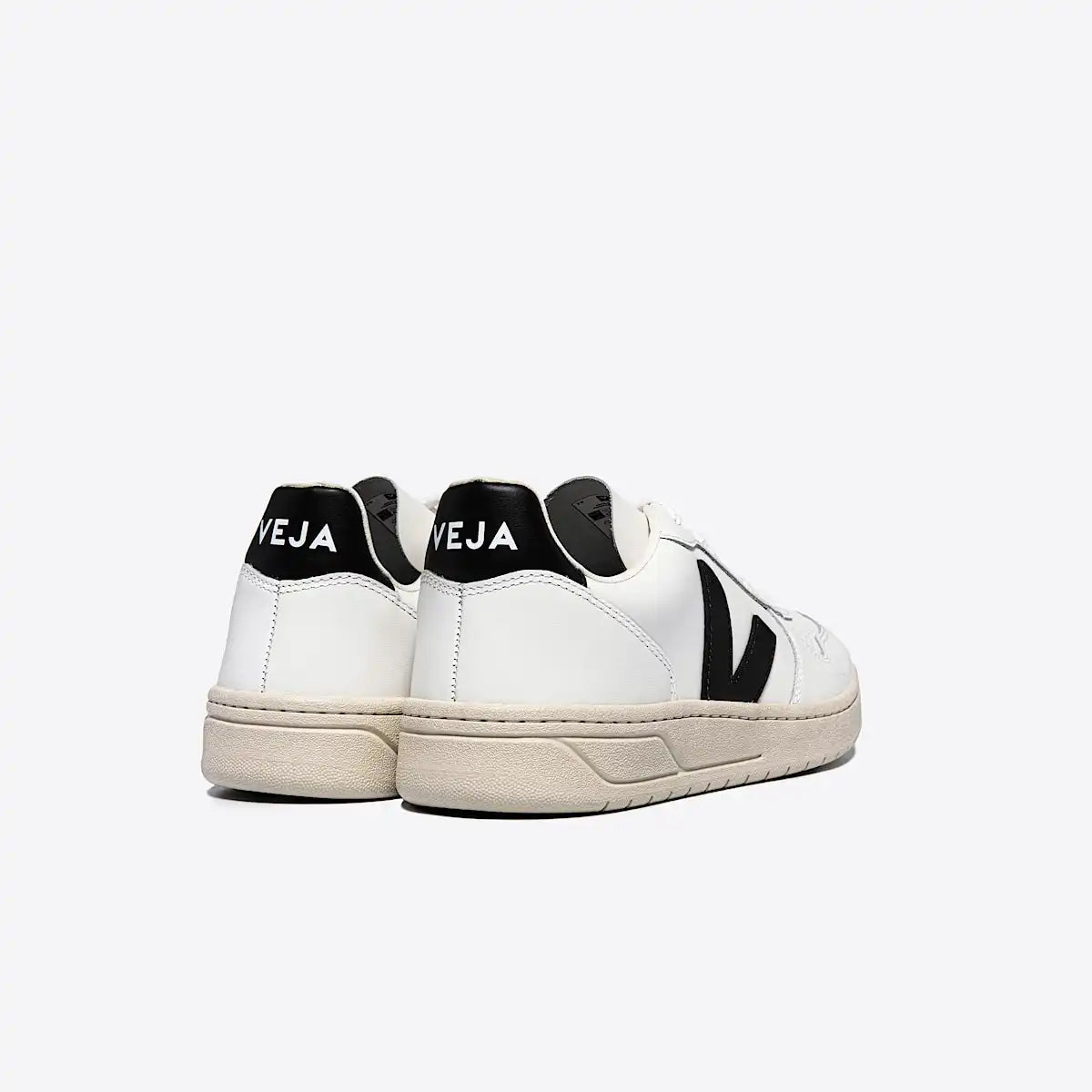 V-10 LEATHER WHITE BLACK