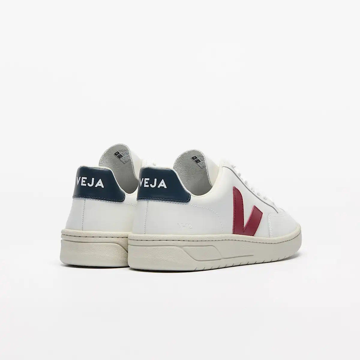 V-12 LEATHER WHITE MARSALA NAUTICO