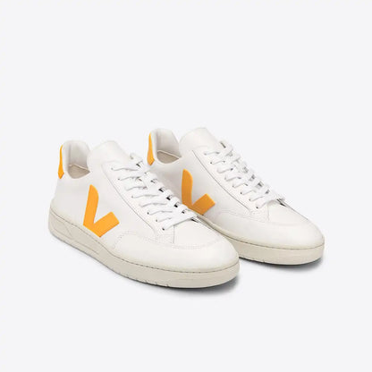 V-12 LEATHER WHITE OURO