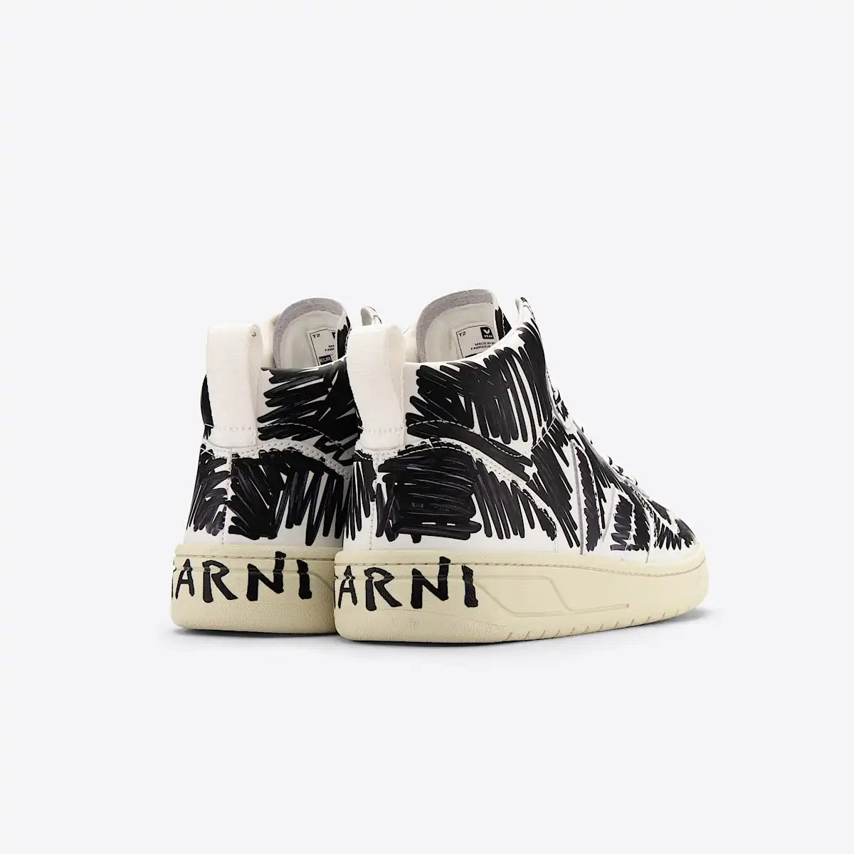 V-15 LEATHER VEJA X MARNI FULL BLACK